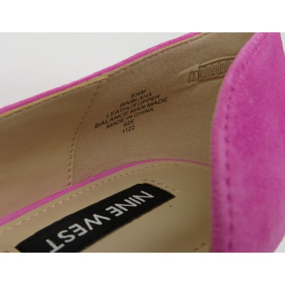 Nine West Pink Suede Pointed Toe Flats Women's Size 6.5 NEW - Picture 6 of 7
